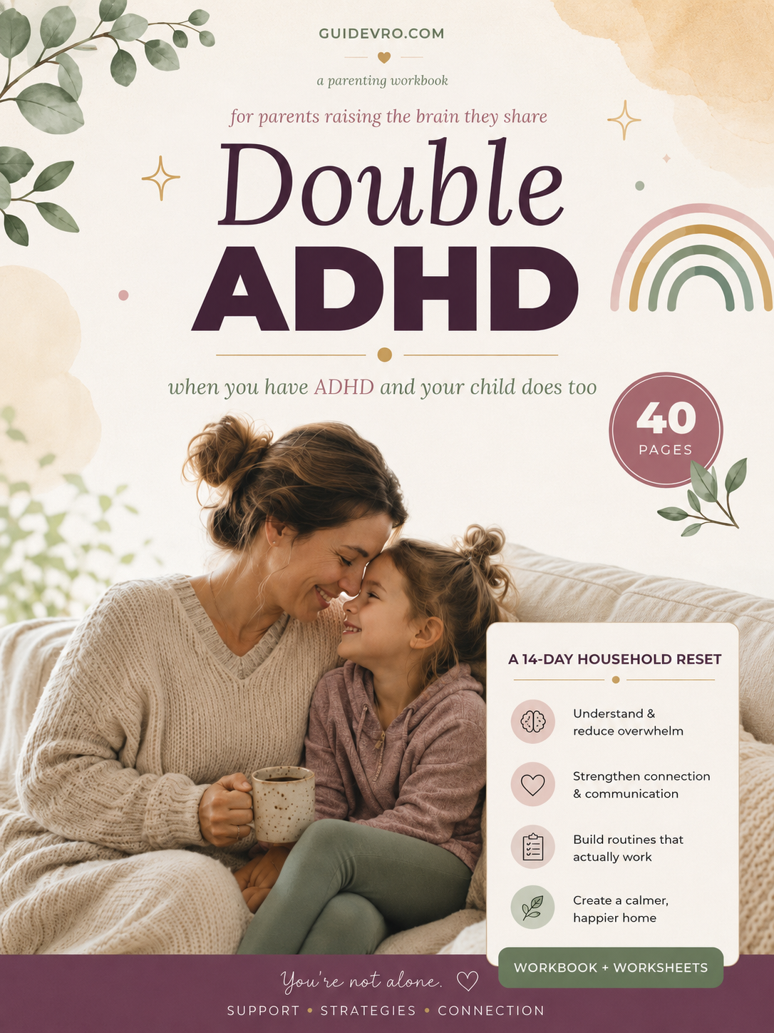 Double ADHD — ADHD Parenting Workbook (40-Page PDF + 14-Day Reset)